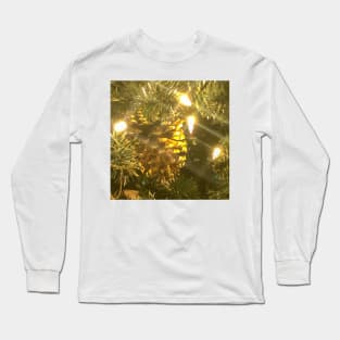 Sparkling Lights Illuminating the Christmas Tree Long Sleeve T-Shirt